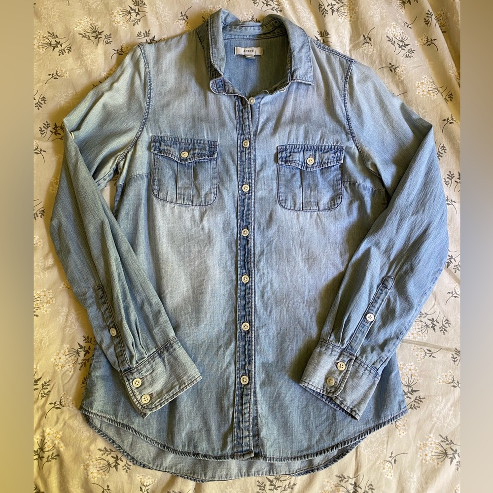 100% cotton button down longsleeve